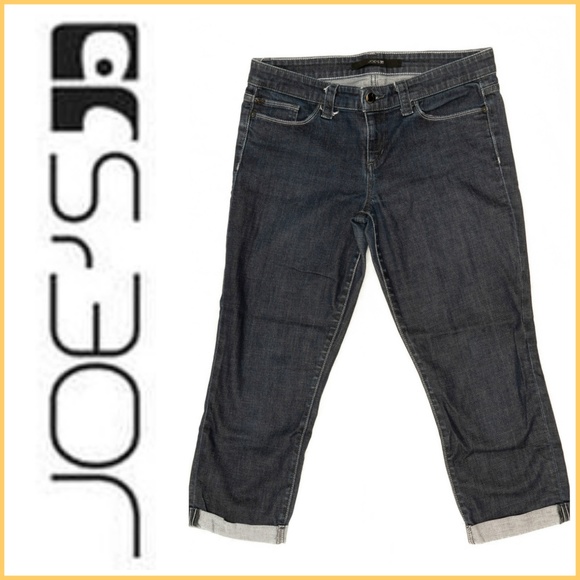 Joe's Jeans Denim - Joe's Jeans Socialite Kicker Dark Cropped cuffed